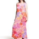 Pleats Please Issey Miyake Damen Plissee Kleid pink multicolor Seitenansicht