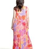 Pleats Please Issey Miyake Damen Plissee Kleid pink multicolor Rückansicht