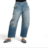 Nili Lotan ladies jeans Emerson Barrel Leg blue