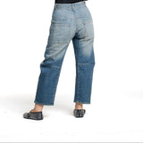 Nili Lotan ladies jeans Emerson Barrel Leg blue