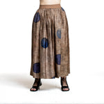 Uma Wang Damen Rock mit Punkten braun/blau 