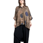 Yohji Yamamoto Damen Sarouelhose mit großen Taschen schwarz Look