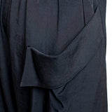 Yohji Yamamoto Damen Bomberjacke mit Kapuze schwarz