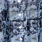 Yohji Yamamoto Damen Hemdbluse mit Print blau Detail