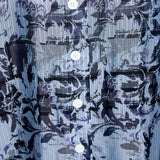Yohji Yamamoto Damen Hemdbluse mit Print blau Detail