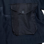 Yohji Yamamoto Damen Mantel mit Außentaschen schwarz Detail