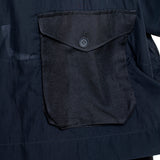 Yohji Yamamoto Damen Mantel mit Außentaschen schwarz Detail