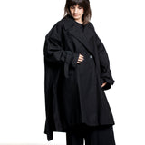 Yohji Yamamoto Damen Oversize Mantel schwarz