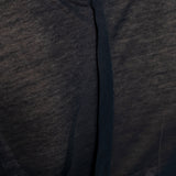 Y’s Yohji Yamamoto Damen Top Semitransparent schwarz Detail