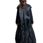 Yohji Yamamoto Damen Bomberweste schwarz Rückansicht