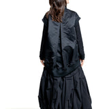 Yohji Yamamoto Damen Bomberweste schwarz Rückansicht