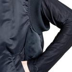Yohji Yamamoto Damen Bomberweste schwarz Detail