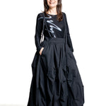 Yohji Yamamoto Damen Avantgarde Trägerrock schwarz