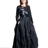 Yohji Yamamoto Damen Avantgarde Trägerrock schwarz