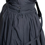 Yohji Yamamoto Damen Avantgarde Trägerrock schwarz Detail
