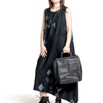 Yohji Yamamoto Damen Leder Shopper schwarz