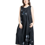 Y’s Yohji Yamamoto Damen Kleid mit Diamantprint schwarz-blau