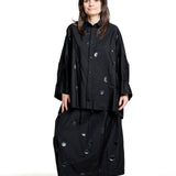 Y’s Yohji Yamamoto Damen Bluse mit Punktprint schwarz