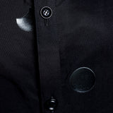 Y’s Yohji Yamamoto Damen Bluse mit Punktprint schwarz Detail