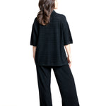 Iris von Arnim Damen Seide-Cashmere Hemd Antibes schwarz Rückansicht