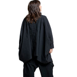 Rundholz Damen Sarouel Hose mit hohem Bund schwarz Gesamtlok