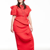 Issey Miyake Damen Strick-Mütze AS IT IS rot