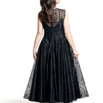 Marc Le Bihan Damen Organza-Kleid schwarz – Rückansicht