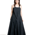 Marc Le Bihan Damen Trägerkleid schwarz – Vorderansicht