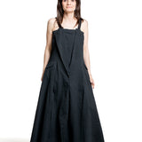 Marc Le Bihan Damen Trägerkleid schwarz – Vorderansicht