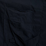 Rundholz Damen Oversize Jacke schwarz Detailansicht Tasche