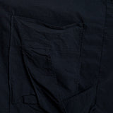 Rundholz Damen Oversize Jacke schwarz Detailansicht Tasche