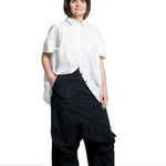 Rundholz Damen Bluse mit drapiertem Rücken paper Frontansicht