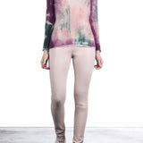 F Cashmere Damen Pullover Bruco 2 pink multicolor