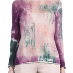 F Cashmere Damen Pullover Bruco 2 pink multicolor