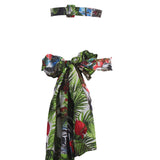 SAMANTHA SUNG Damen Kleid AUDREY mit Print grau grün