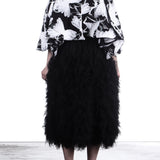 Comme Des Garçons Damen Blazer mit Tüllschleifen schwarz - weiß