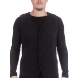 Homme Plissé Issey Miyake Herren Weste schwarz