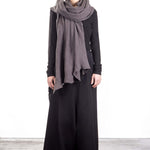 Rundholz Damen Stola grau cedar