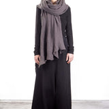 Rundholz Damen Stola grau cedar