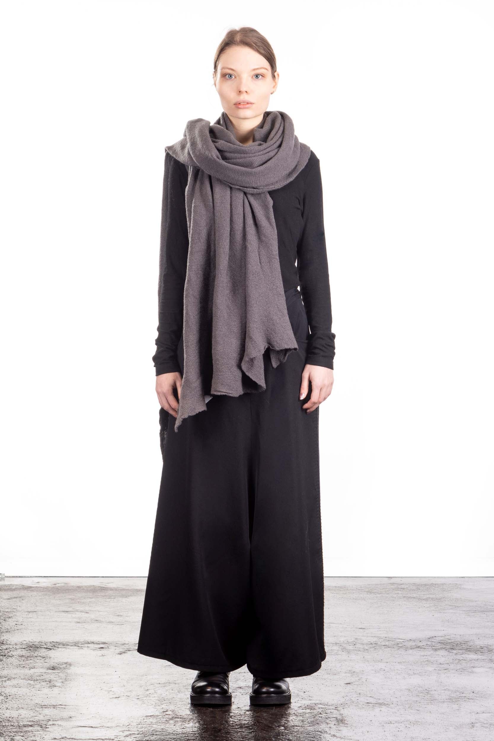 Rundholz Damen Stola grau cedar