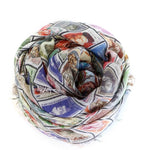 Faliero Sarti Tuch  'STAMPS'  mehrfarbig