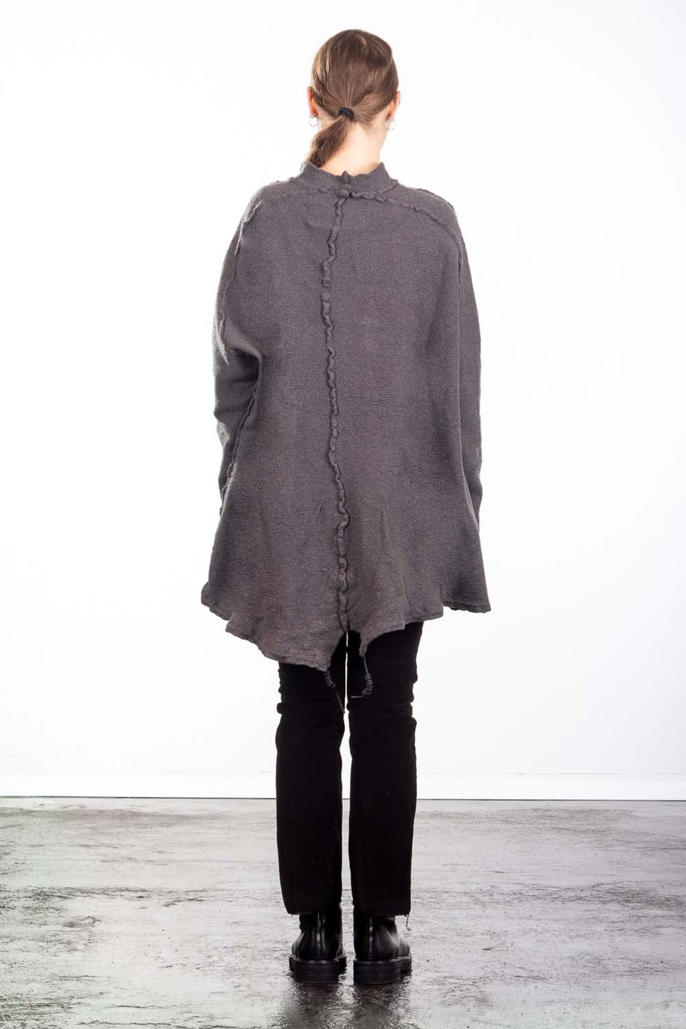 Rundholz DIP Damen Stricktunika  grau cedar