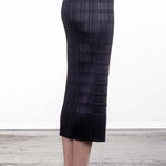 Pleats Please Issey Miyake Plissee Bleistiftrock navy