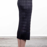 Pleats Please Issey Miyake Plissee Bleistiftrock navy