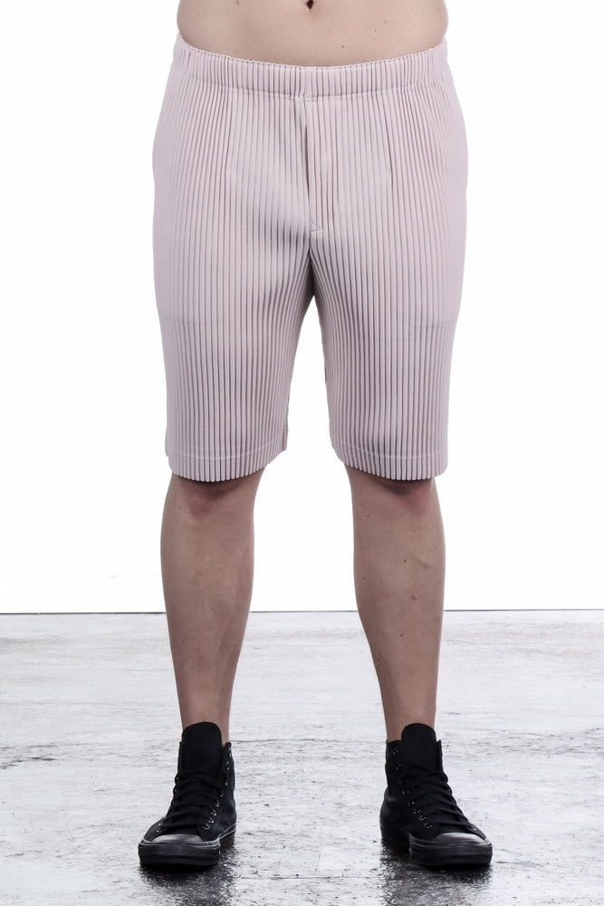 Homme Plissé Issey Miyake Herren Shorts Knielang Pastell Pink