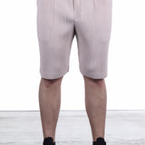 Homme Plissé Issey Miyake Herren Shorts Knielang Pastell Pink