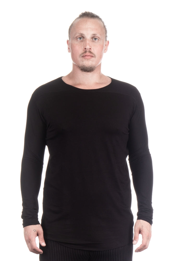 Alexej Ballach Herren Rundhals Shirt TUBE Longsleeve black