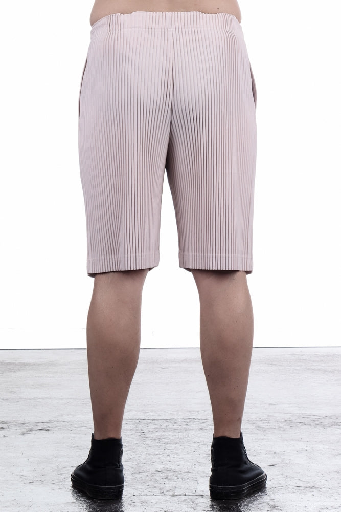 Homme Plissé Issey Miyake Herren Shorts Knielang Pastell Pink