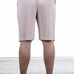 Homme Plissé Issey Miyake Herren Shorts Knielang Pastell Pink