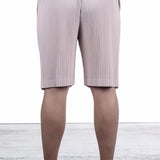Homme Plissé Issey Miyake Herren Shorts Knielang Pastell Pink